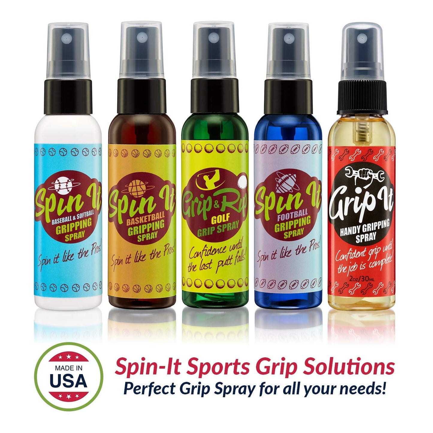 Grip-IT Hand Grip Spray 2 Oz – Pole Grip for Pole Dancing & Aerial Silk Workouts – Overgrip Sticky Spray For Tennis & Pickleball - Training Aid - Chalkless Solution for Weight Lifters
