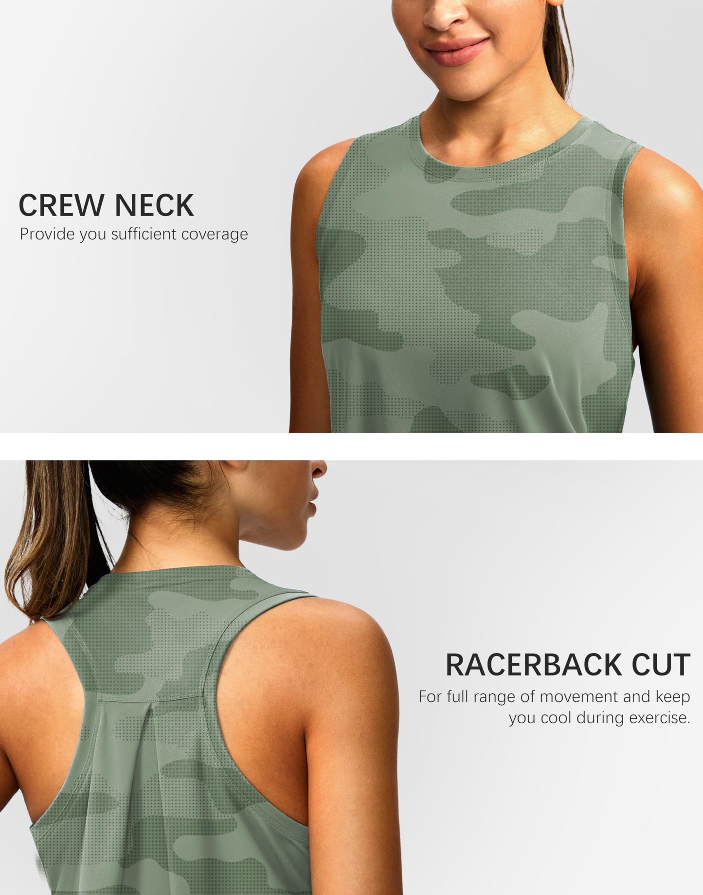 G Gradual Women's Workout Tops Racerback Athletic Tank Tops