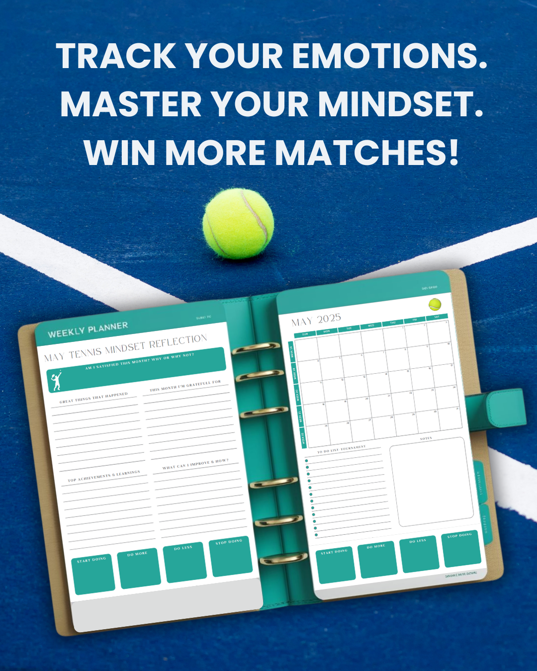 The Definitive Digital Tennis Mindset Planner – The Secret to Winning More Matches