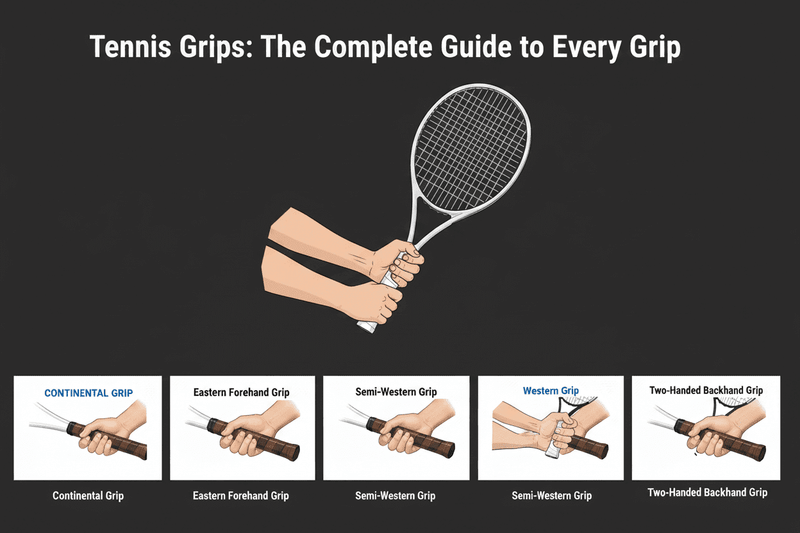 Tennis Grips: The Complete Guide to Every Grip Type & When to Use Them