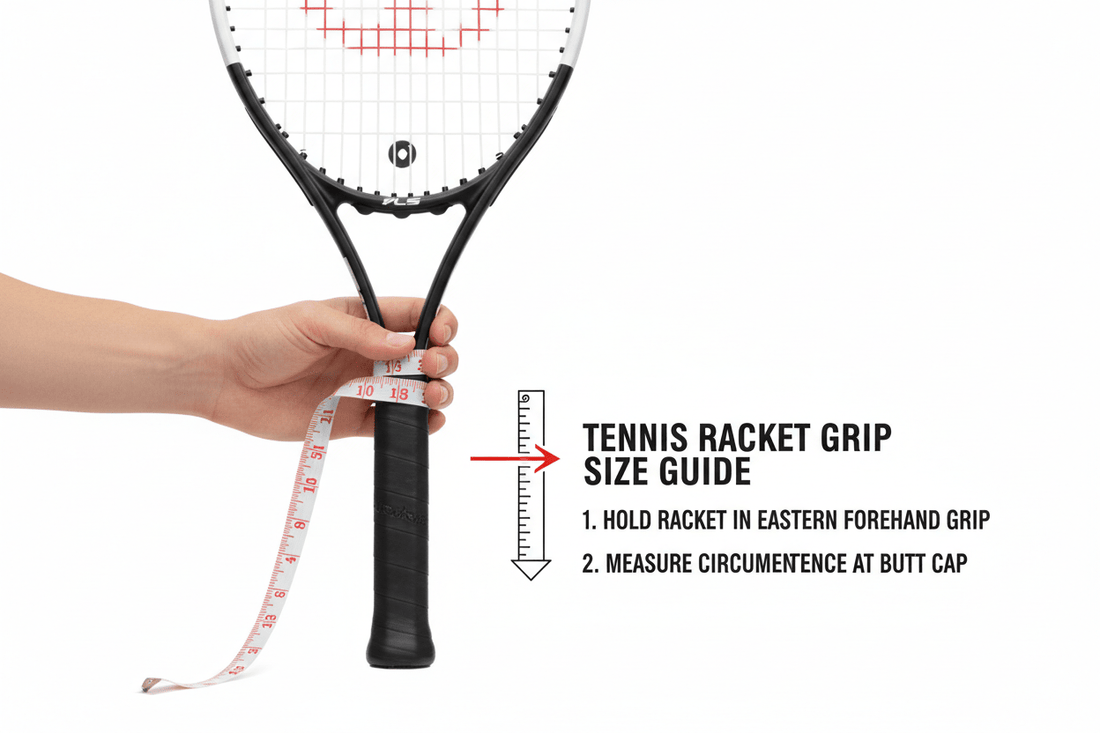 Tennis Racket Grip Size: How to Measure & Choose the Right One - Tennis Mindset
