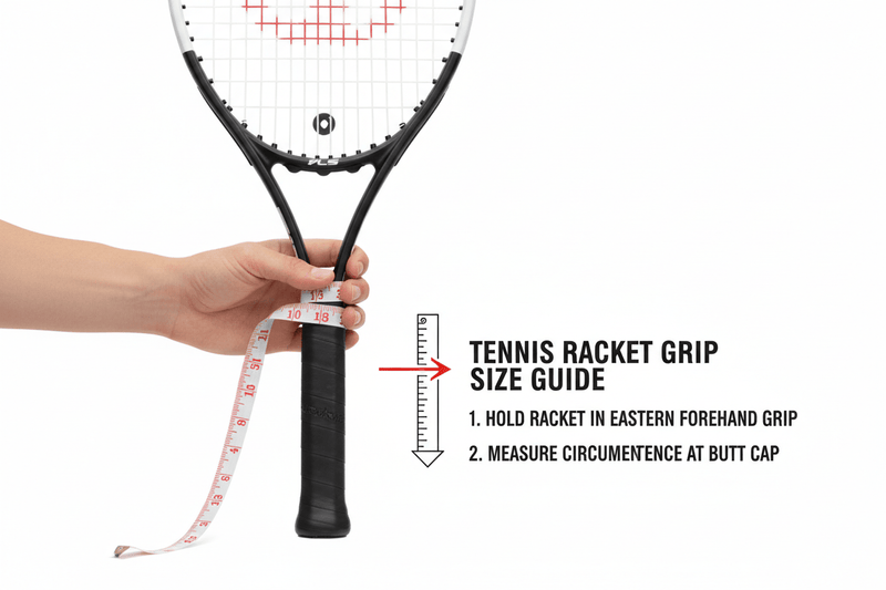 Tennis Racket Grip Size: How to Measure & Choose the Right One