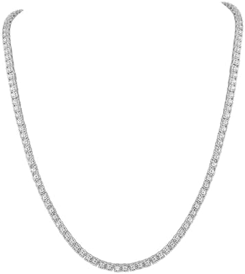 Belacqua 14 to 24 Inches Lab Grown Diamond Tennis Necklace - Tennis Mindset