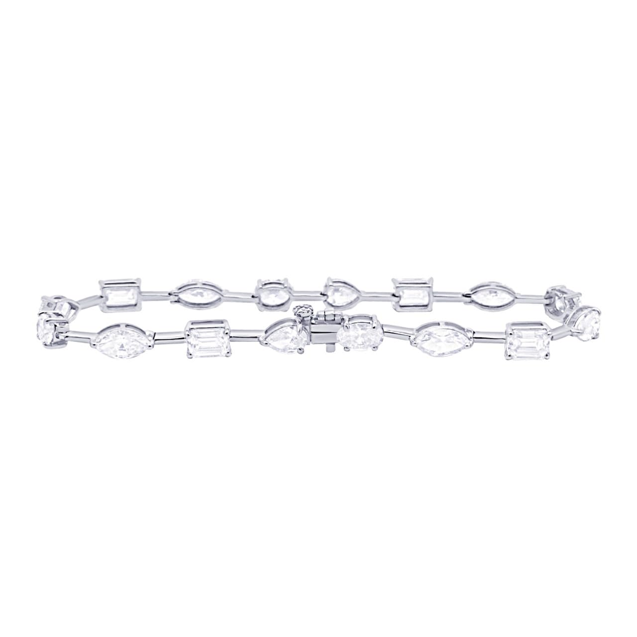 Houston Diamond District 2 to 28 CT Lab Grown Diamond Tennis Bracelet