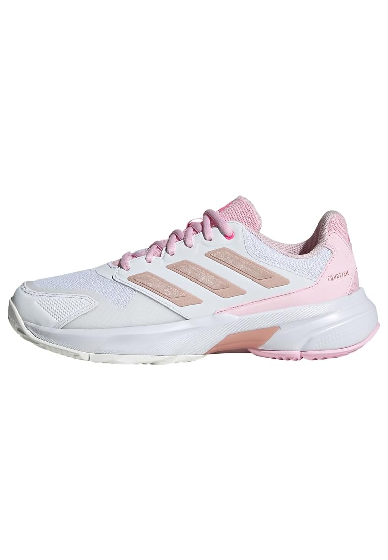 adidas Womens Courtjam Control 3 Tennis Sneakers Shoes - White