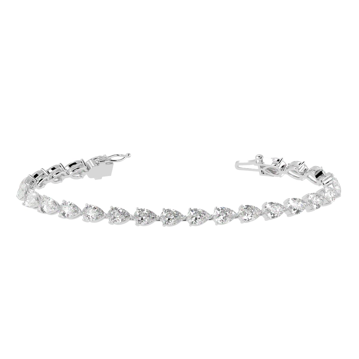 Houston Diamond District 2 to 28 CT Lab Grown Diamond Tennis Bracelet