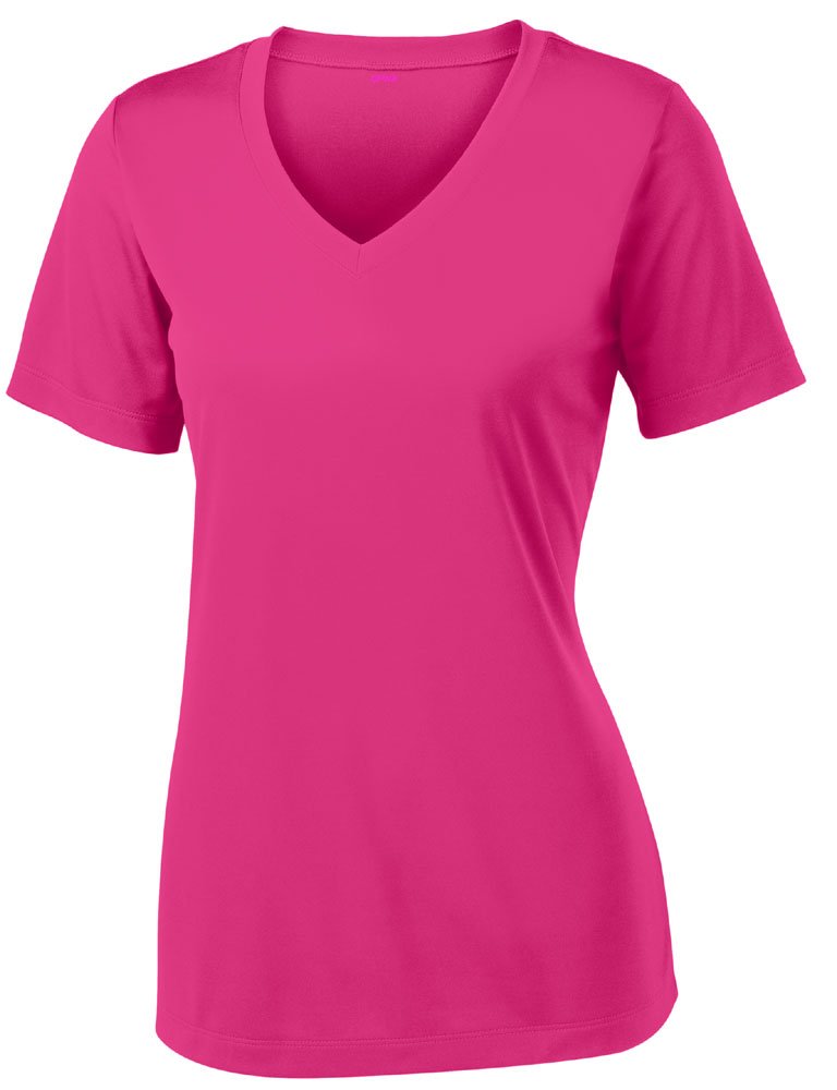 V Neck T Shirts for Women, Athletic Short Sleeve Workout Top, UV Sun Protection, Quick Dry Moisture Wicking Shirts for Women
