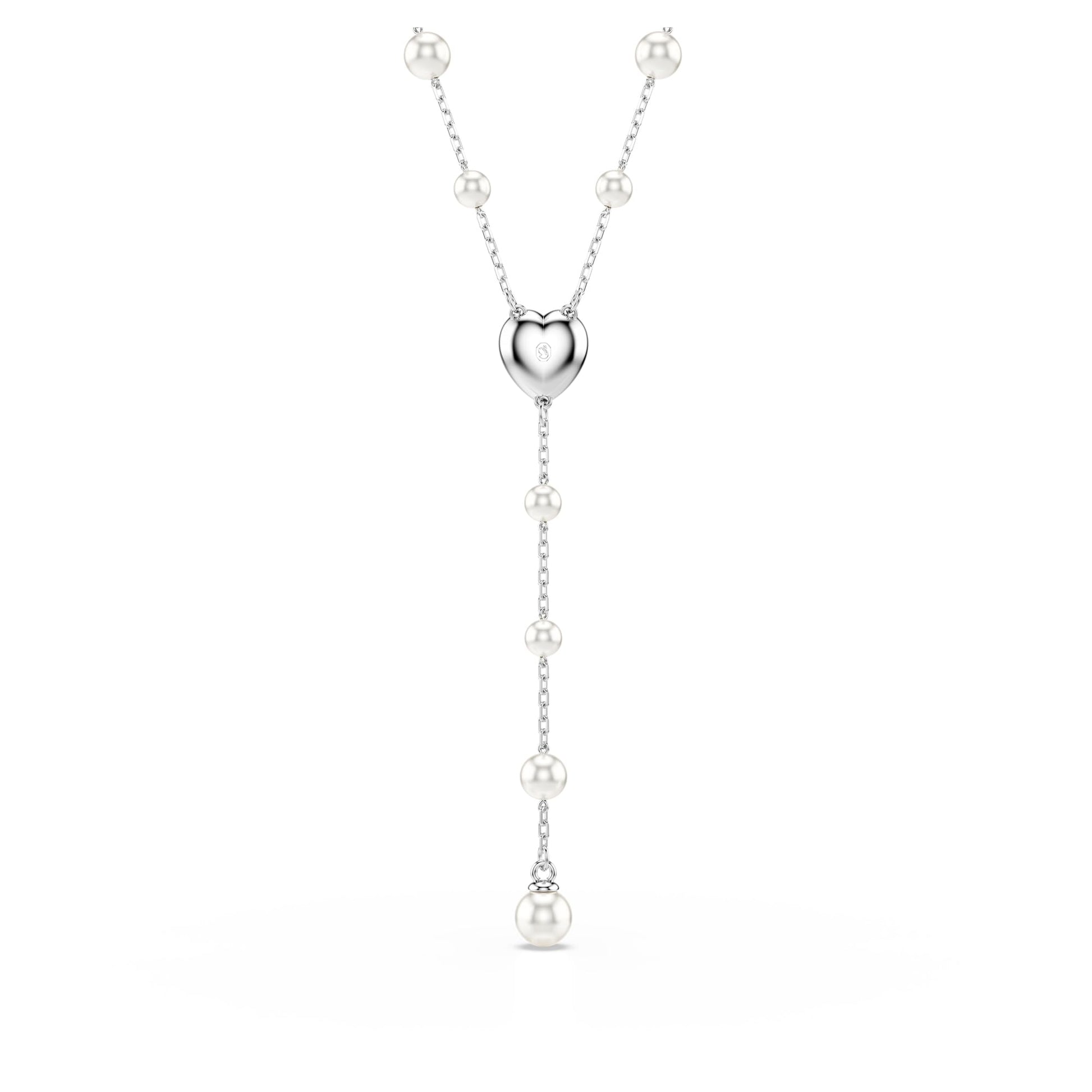 Swarovski Ariana Grande Collection, Clear Crystal & Pearls, Rhodium Finish, Necklaces, Earrings and Bracelets - Tennis Mindset