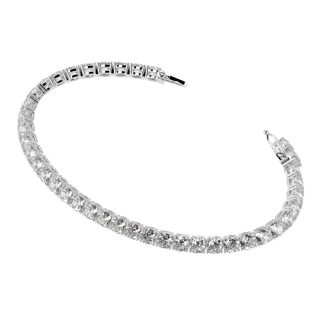 Houston Diamond District 2 to 28 CT Lab Grown Diamond Tennis Bracelet
