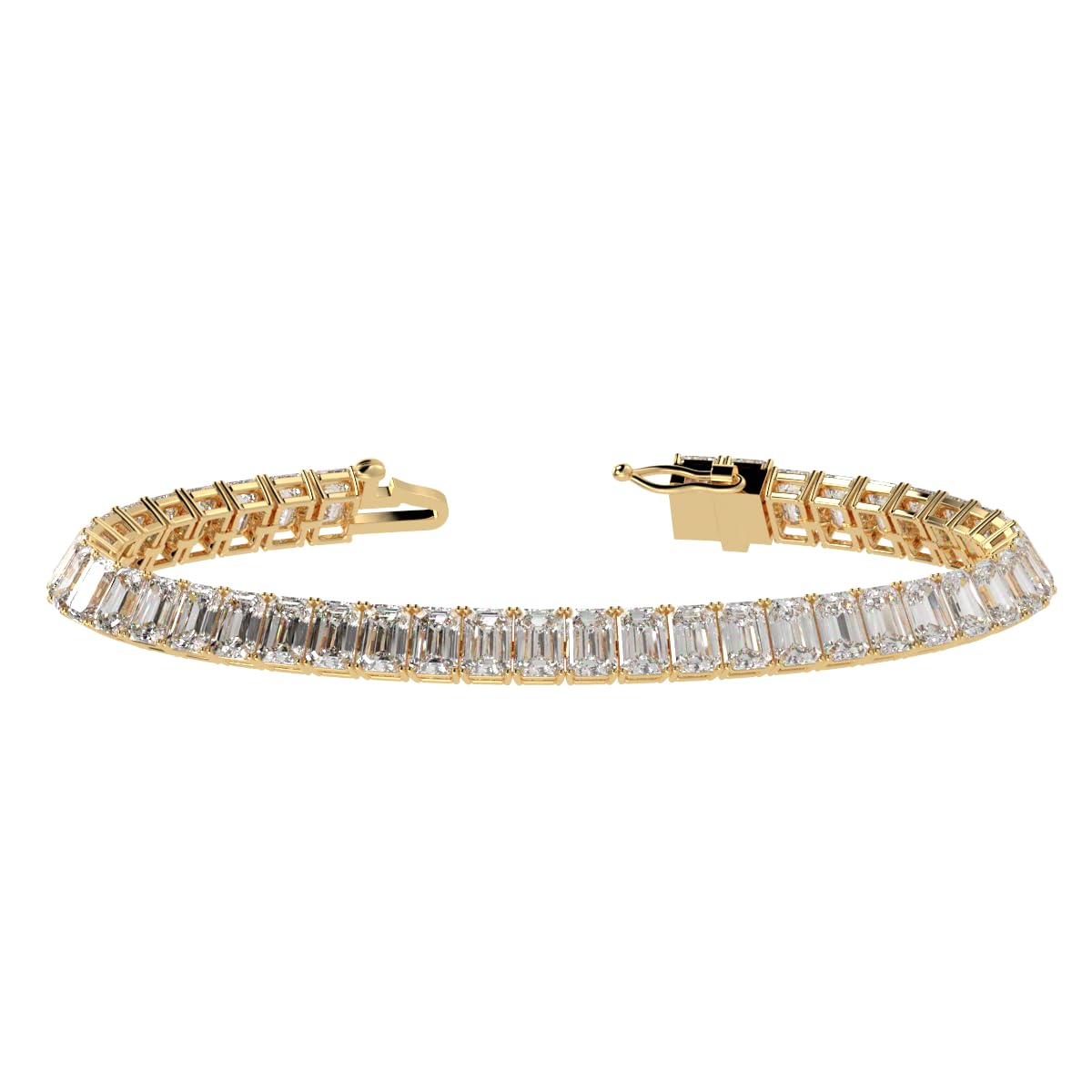 Houston Diamond District 2 to 28 CT Lab Grown Diamond Tennis Bracelet