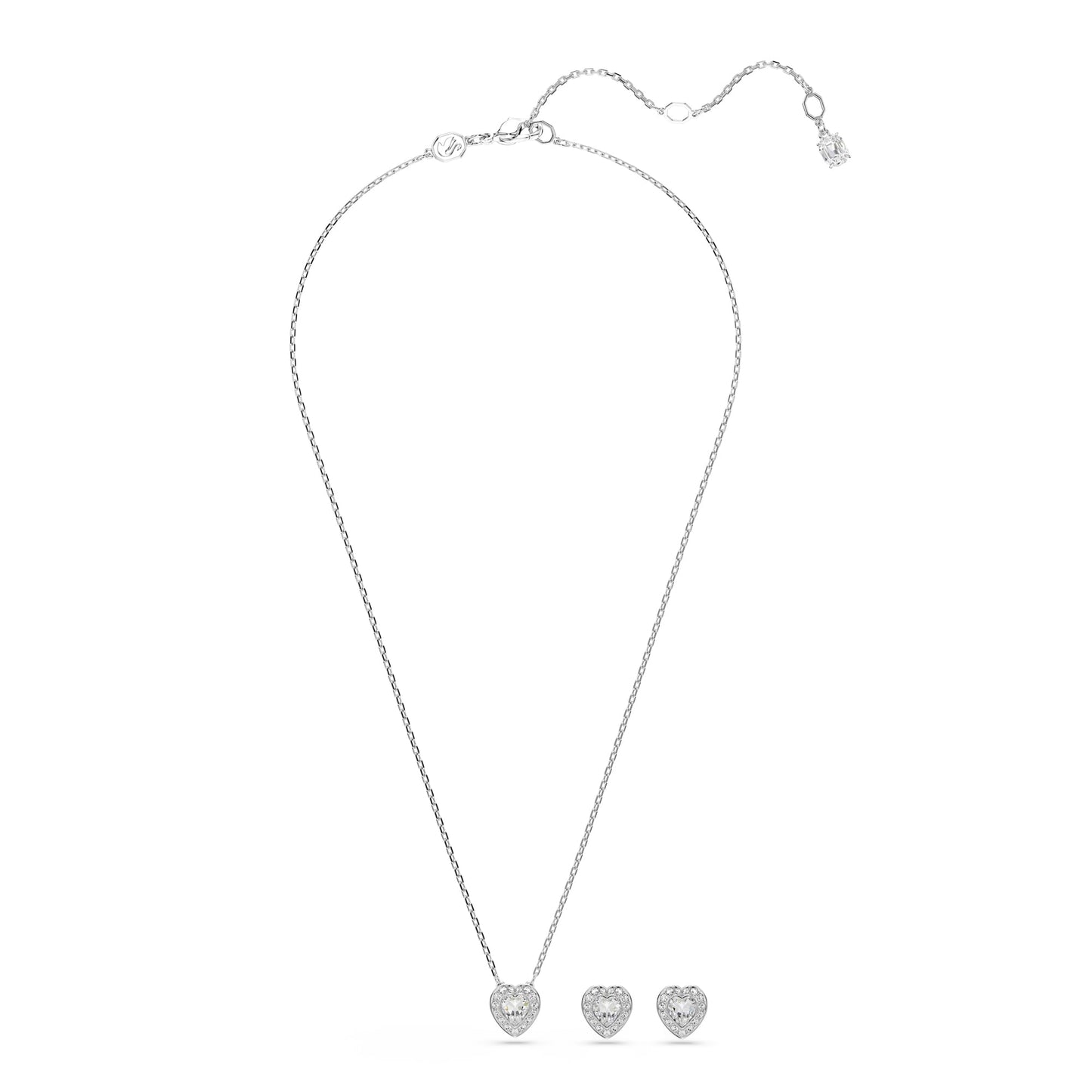 Swarovski Ariana Grande Collection, Clear Crystal & Pearls, Rhodium Finish, Necklaces, Earrings and Bracelets - Tennis Mindset