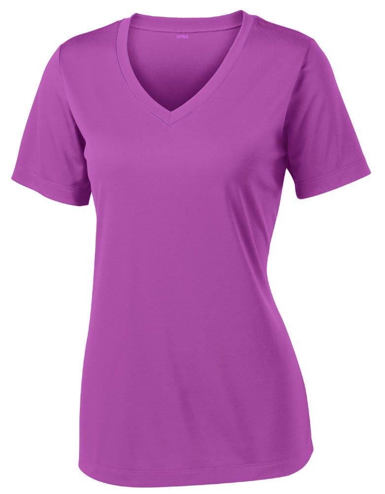 V Neck T Shirts for Women, Athletic Short Sleeve Workout Top, UV Sun Protection, Quick Dry Moisture Wicking Shirts for Women