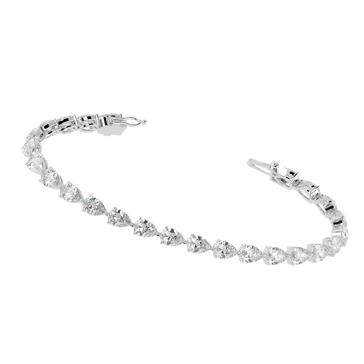 Houston Diamond District 2 to 28 CT Lab Grown Diamond Tennis Bracelet