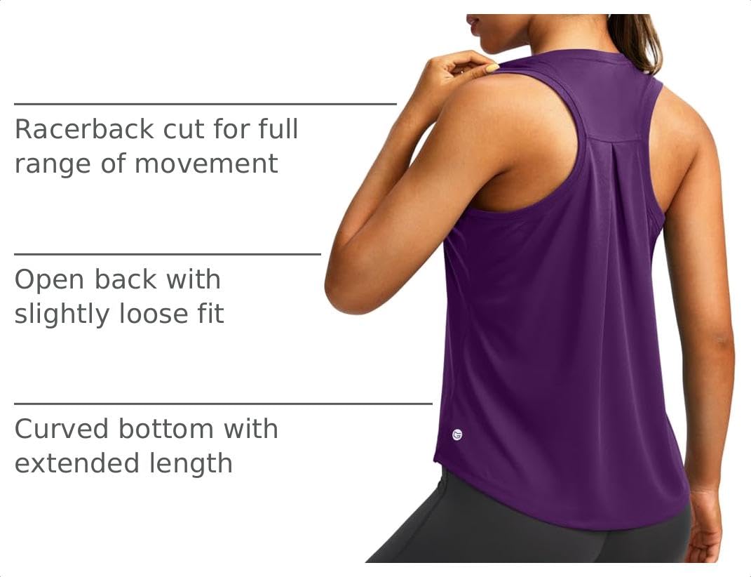 G Gradual Women's Workout Tops Racerback Athletic Tank Tops