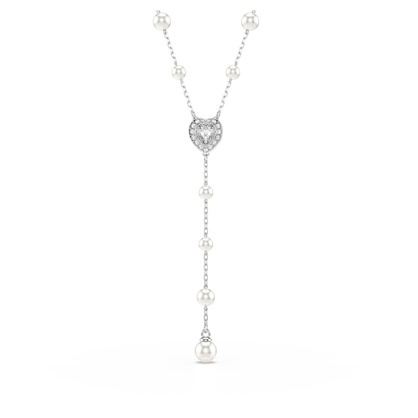 Swarovski Ariana Grande Collection, Clear Crystal & Pearls, Rhodium Finish, Necklaces, Earrings and Bracelets - Tennis Mindset