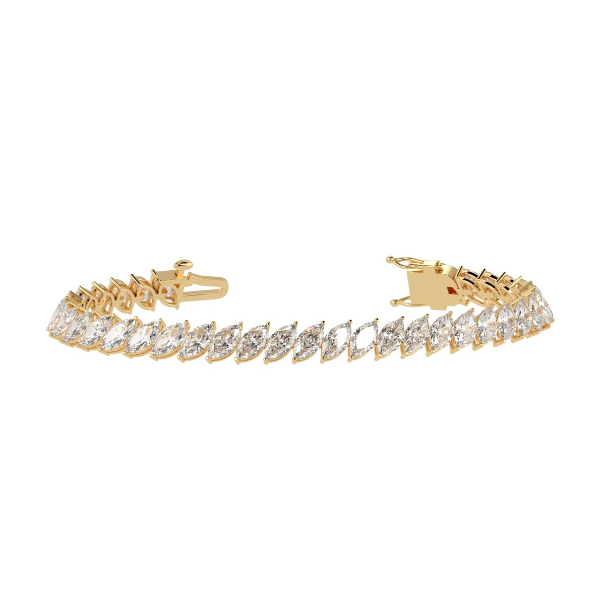 Houston Diamond District 2 to 28 CT Lab Grown Diamond Tennis Bracelet