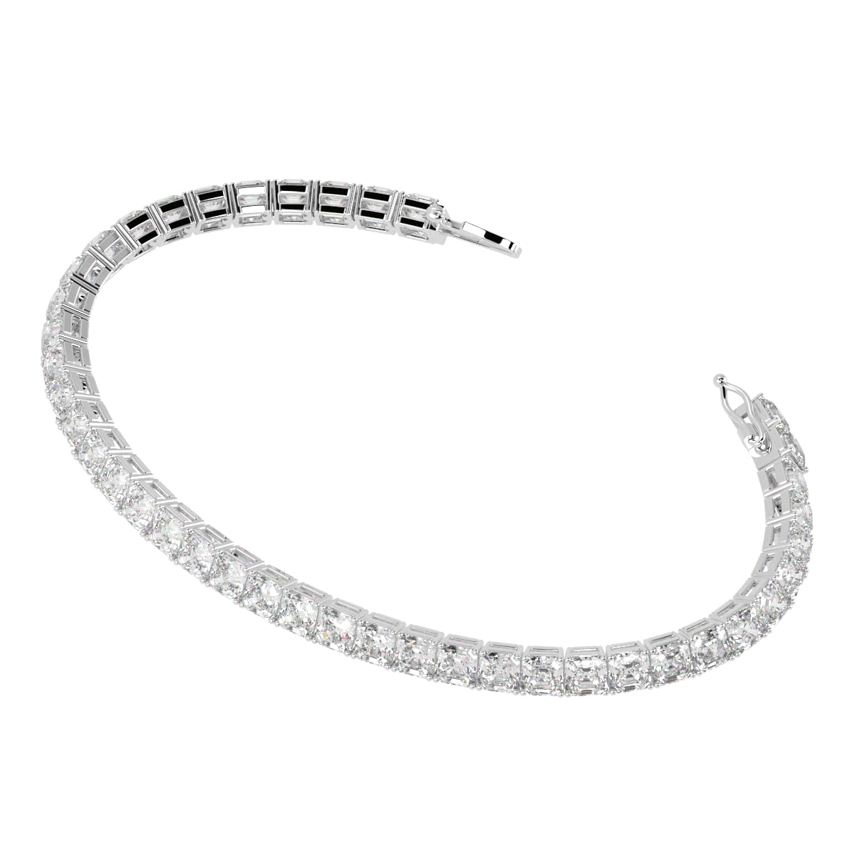 Houston Diamond District 2 to 28 CT Lab Grown Diamond Tennis Bracelet