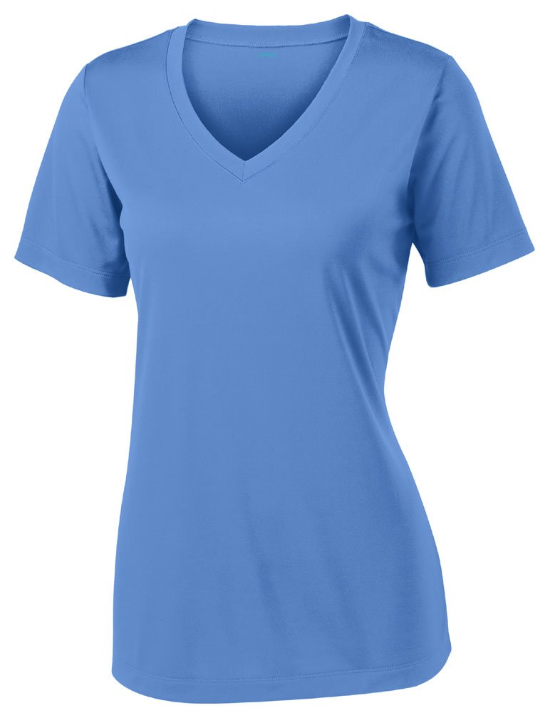 V Neck T Shirts for Women, Athletic Short Sleeve Workout Top, UV Sun Protection, Quick Dry Moisture Wicking Shirts for Women