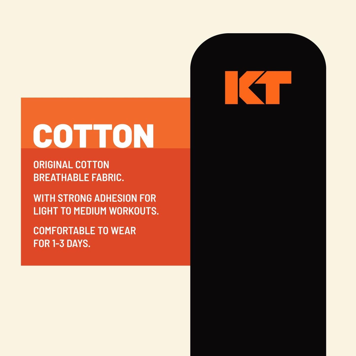 KT Tape, Original Cotton, Elastic Kinesiology Athletic Tape, 20 Count, 10” Precut Strips, Purple - Tennis Mindset