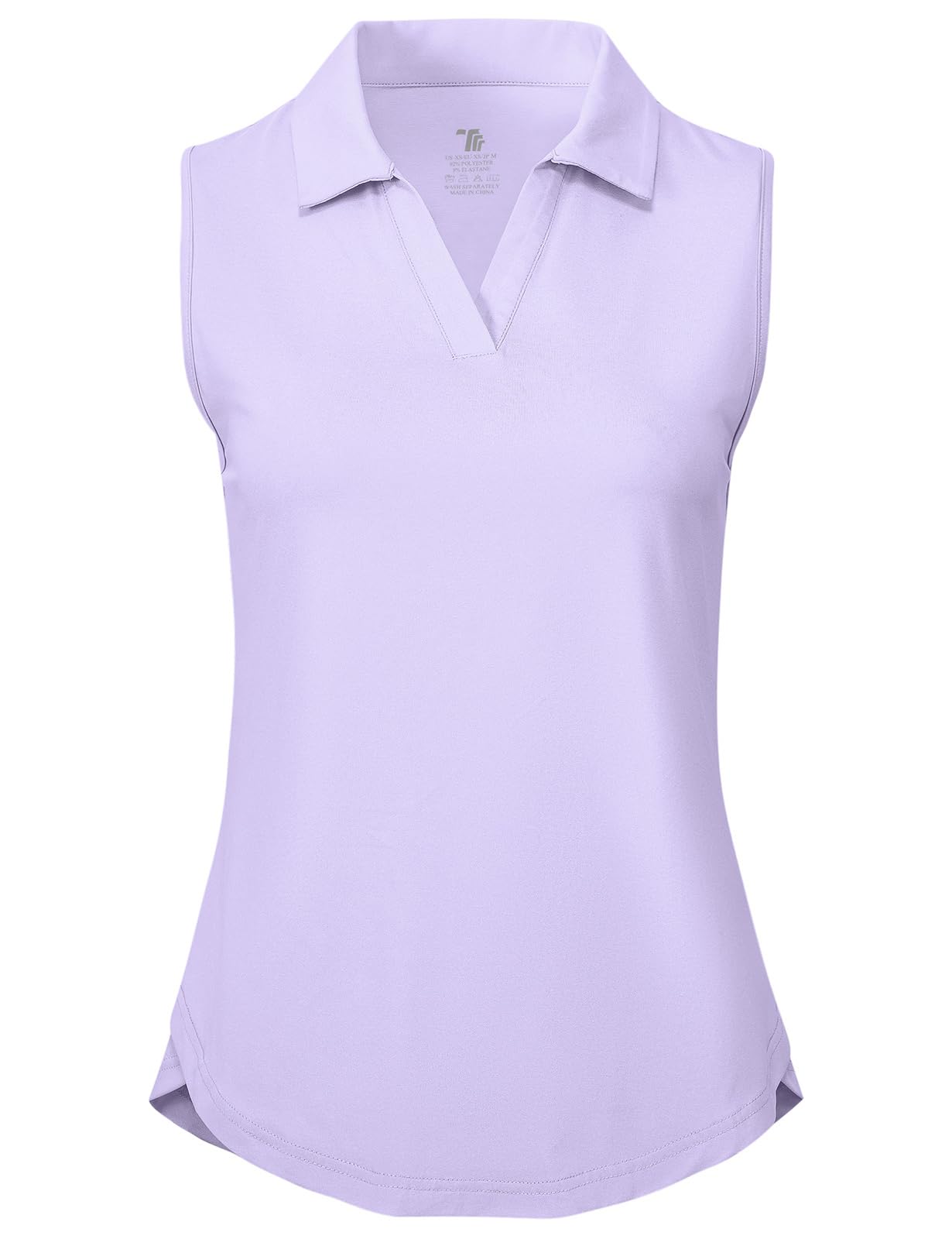 BGOWATU Women's Sleeveless Golf Polo Shirts Collared V Neck Tennis Tank Tops UPF 50+ Quick Dry Lightweight