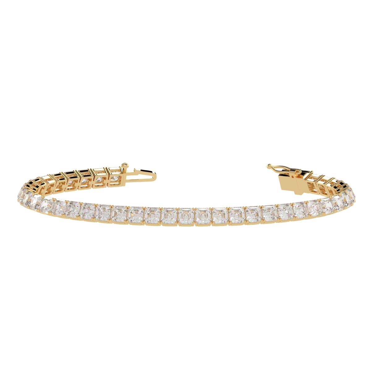 Houston Diamond District 2 to 28 CT Lab Grown Diamond Tennis Bracelet