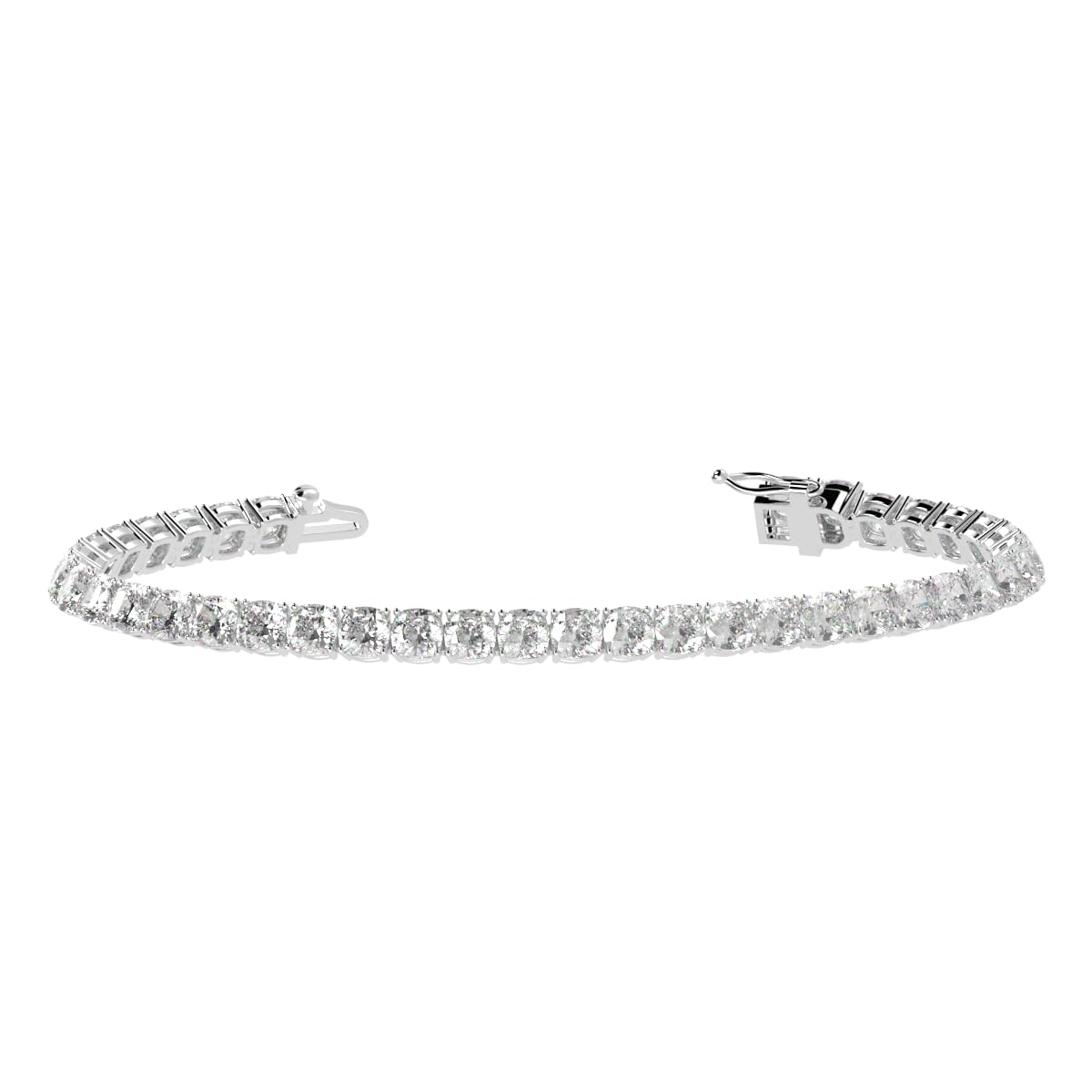 Houston Diamond District 2 to 28 CT Lab Grown Diamond Tennis Bracelet