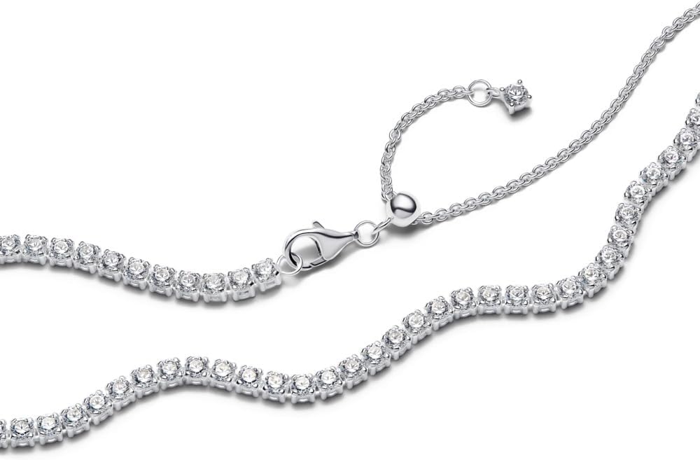 PANDORA Tennis Choker Necklace, 15.7" - Tennis Mindset