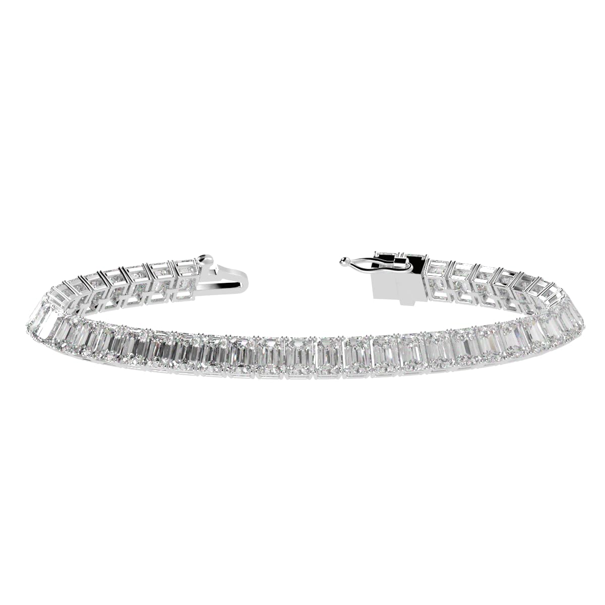 Houston Diamond District 2 to 28 CT Lab Grown Diamond Tennis Bracelet