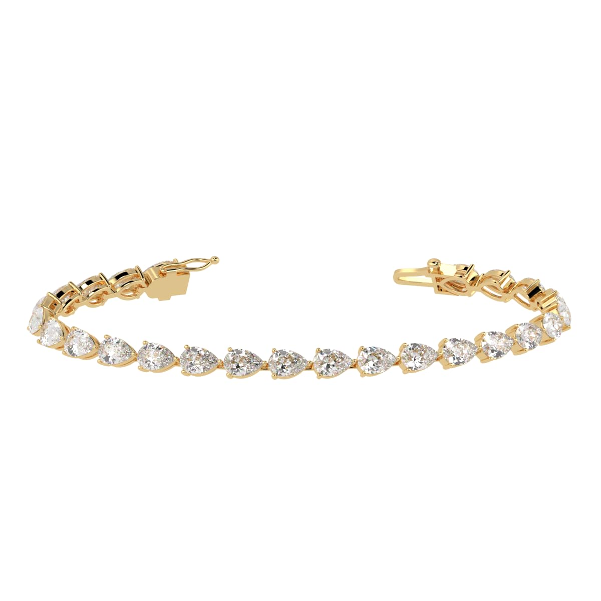 Houston Diamond District 2 to 28 CT Lab Grown Diamond Tennis Bracelet