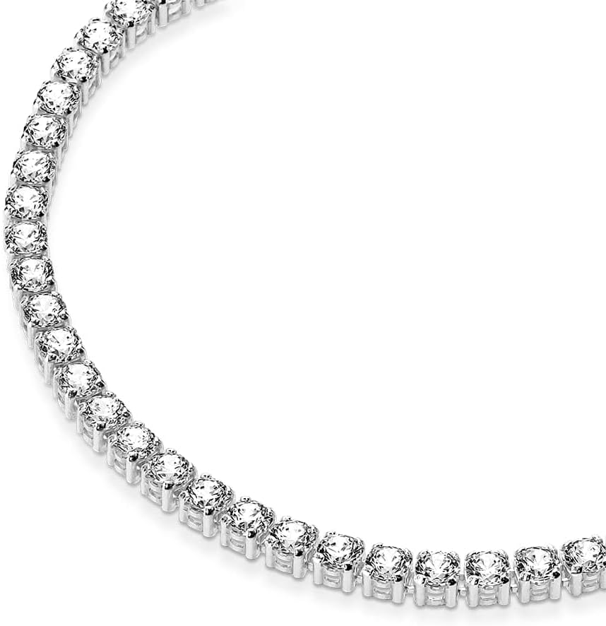 PANDORA Sparkling Tennis Bracelet - Sterling Silver & Cubic Zirconia Bracelet for Women Timeless Collection - Gift for Her - 18 cm, No Gift Box