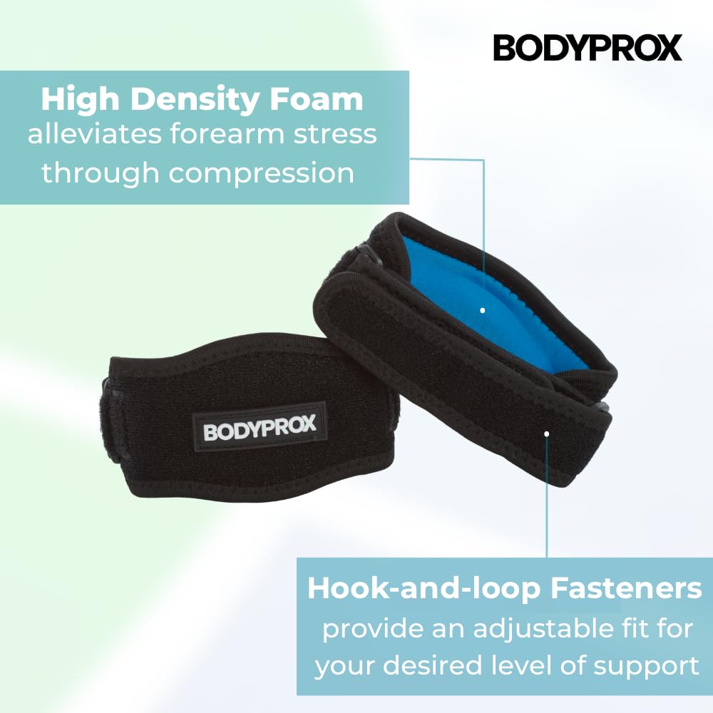 Bodyprox Elbow Brace 2 Pack for Tennis & Golfer's Elbow Pain Relief - Tennis Mindset