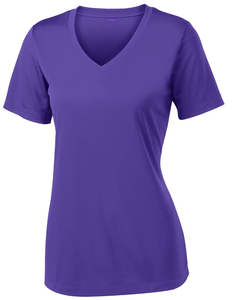 V Neck T Shirts for Women, Athletic Short Sleeve Workout Top, UV Sun Protection, Quick Dry Moisture Wicking Shirts for Women