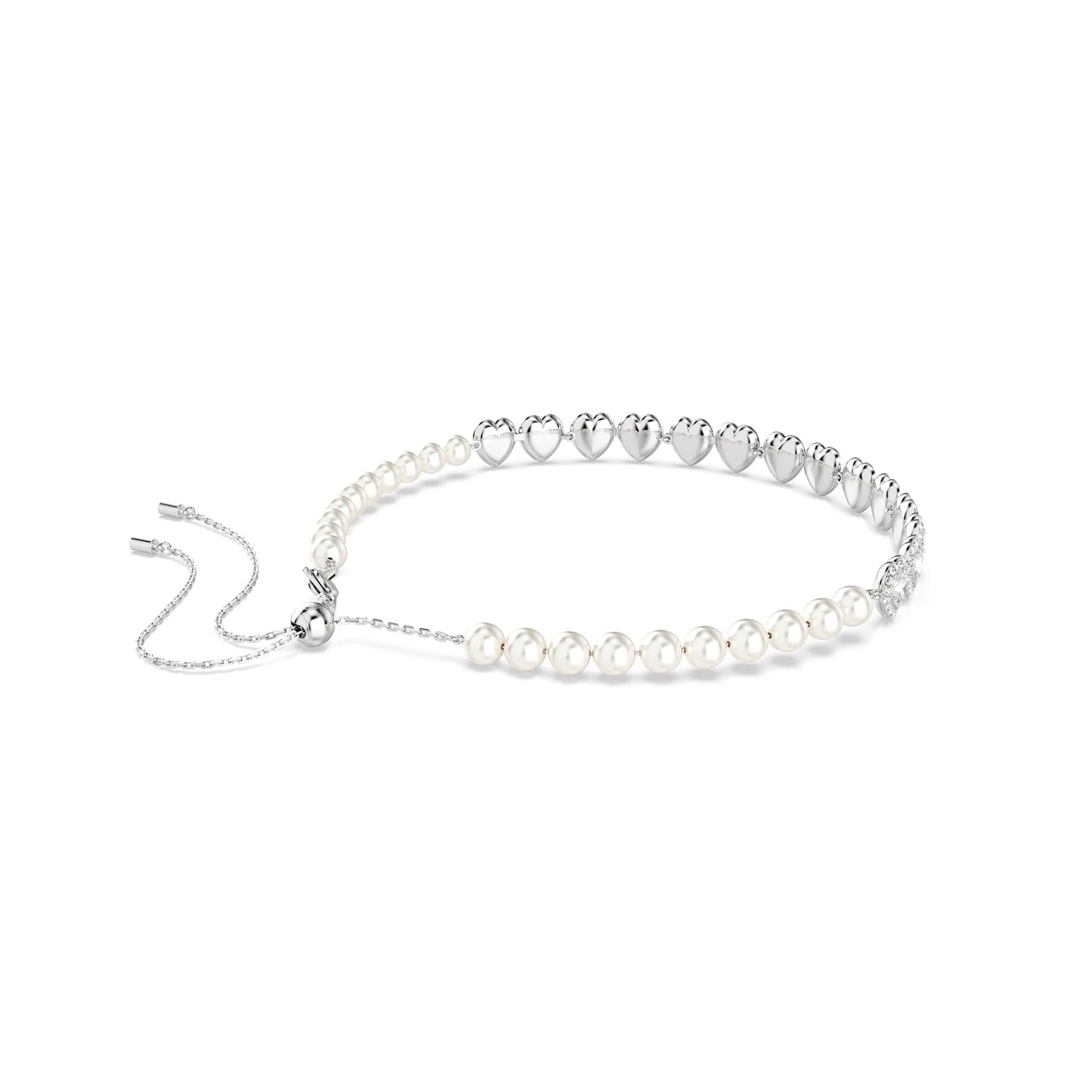 Swarovski Ariana Grande Collection, Clear Crystal & Pearls, Rhodium Finish, Necklaces, Earrings and Bracelets - Tennis Mindset