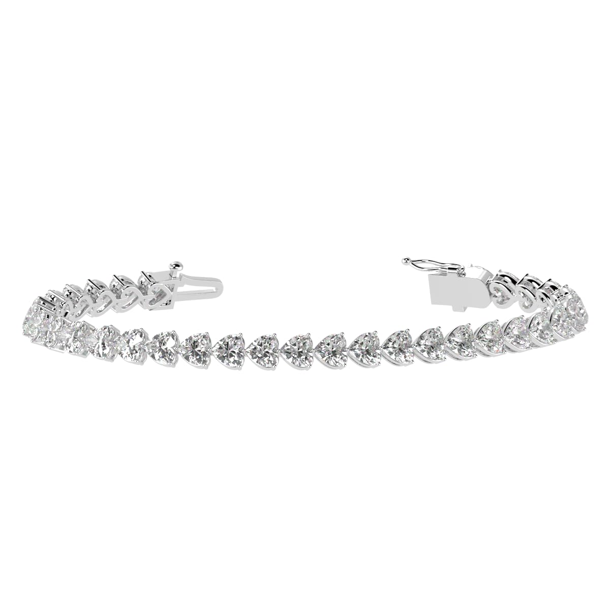 Houston Diamond District 2 to 28 CT Lab Grown Diamond Tennis Bracelet