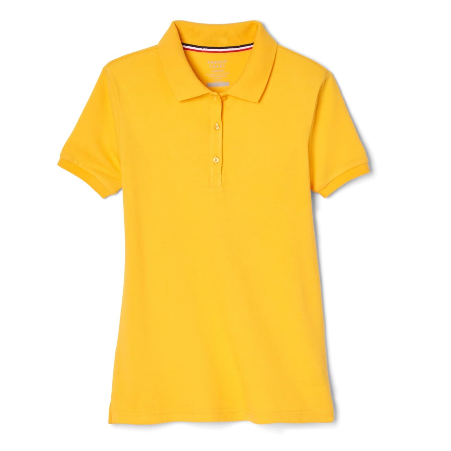French Toast Women's Juniors' Short Sleeve Stretch Pique Polo Shirt