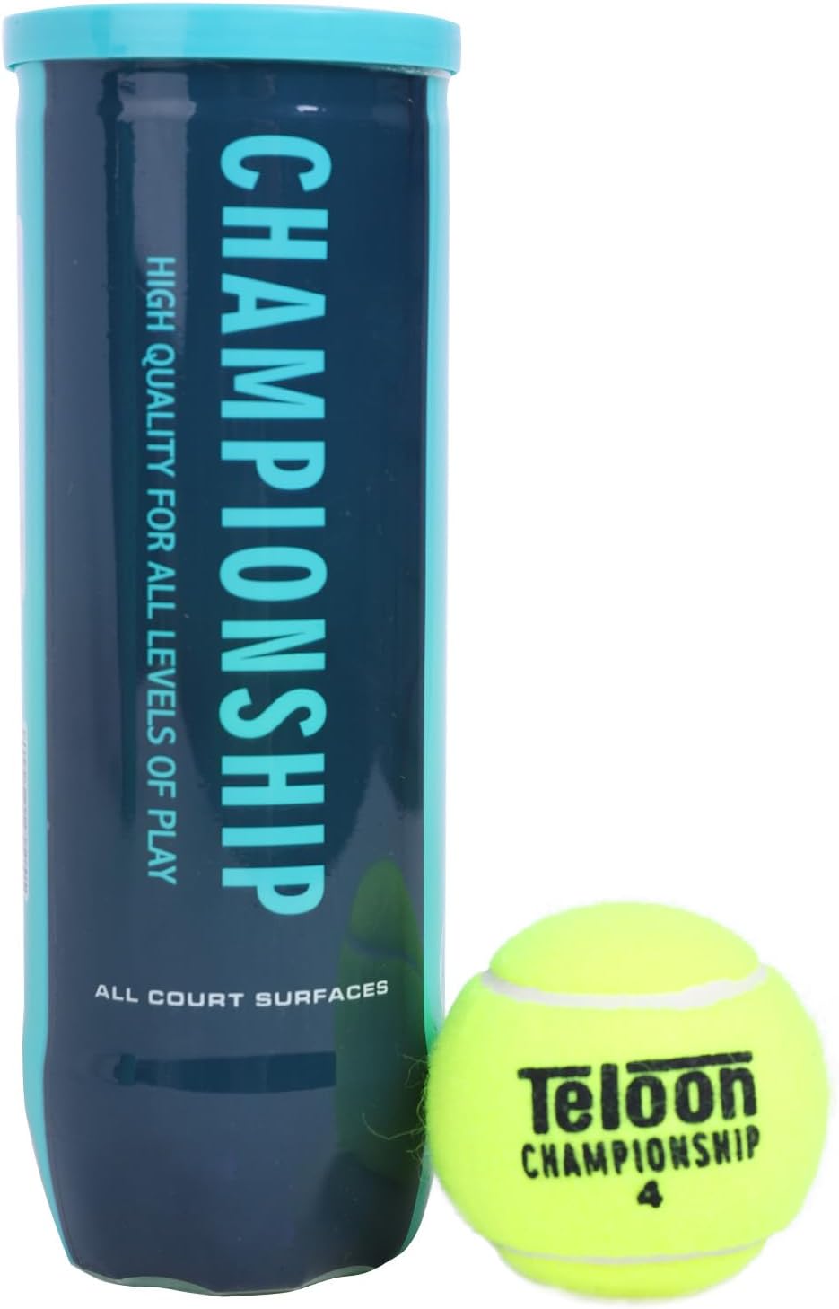 Teloon Championship Tennis Balls - Extra Duty - Regular Duty Felt Pressurized Tennis Balls