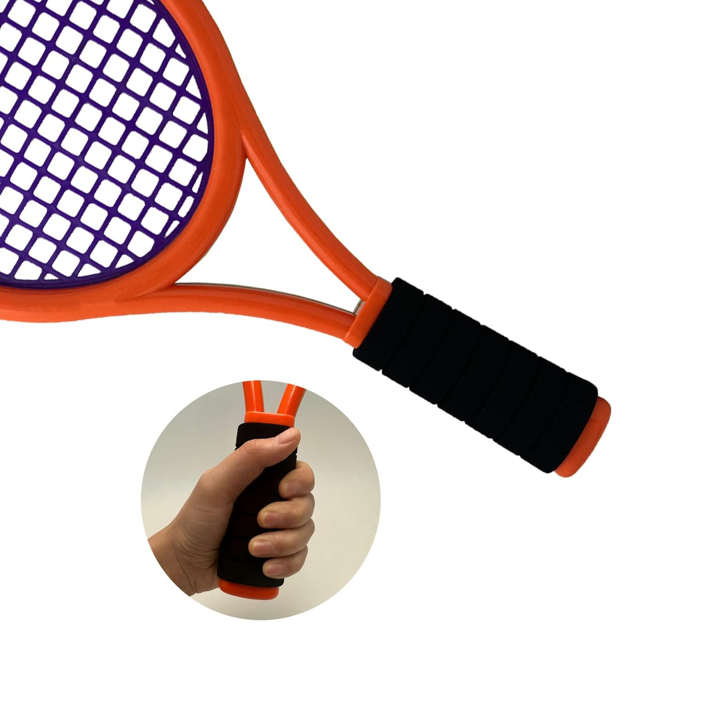 Kids Tennis Racket,17 Inch Plastic Tennis Racket with 2 Soft Balls,2 Tennis Balls and 4 Shuttlecocks for Kid,Toddler Outdoor/Indoor Sport Play - Tennis Mindset