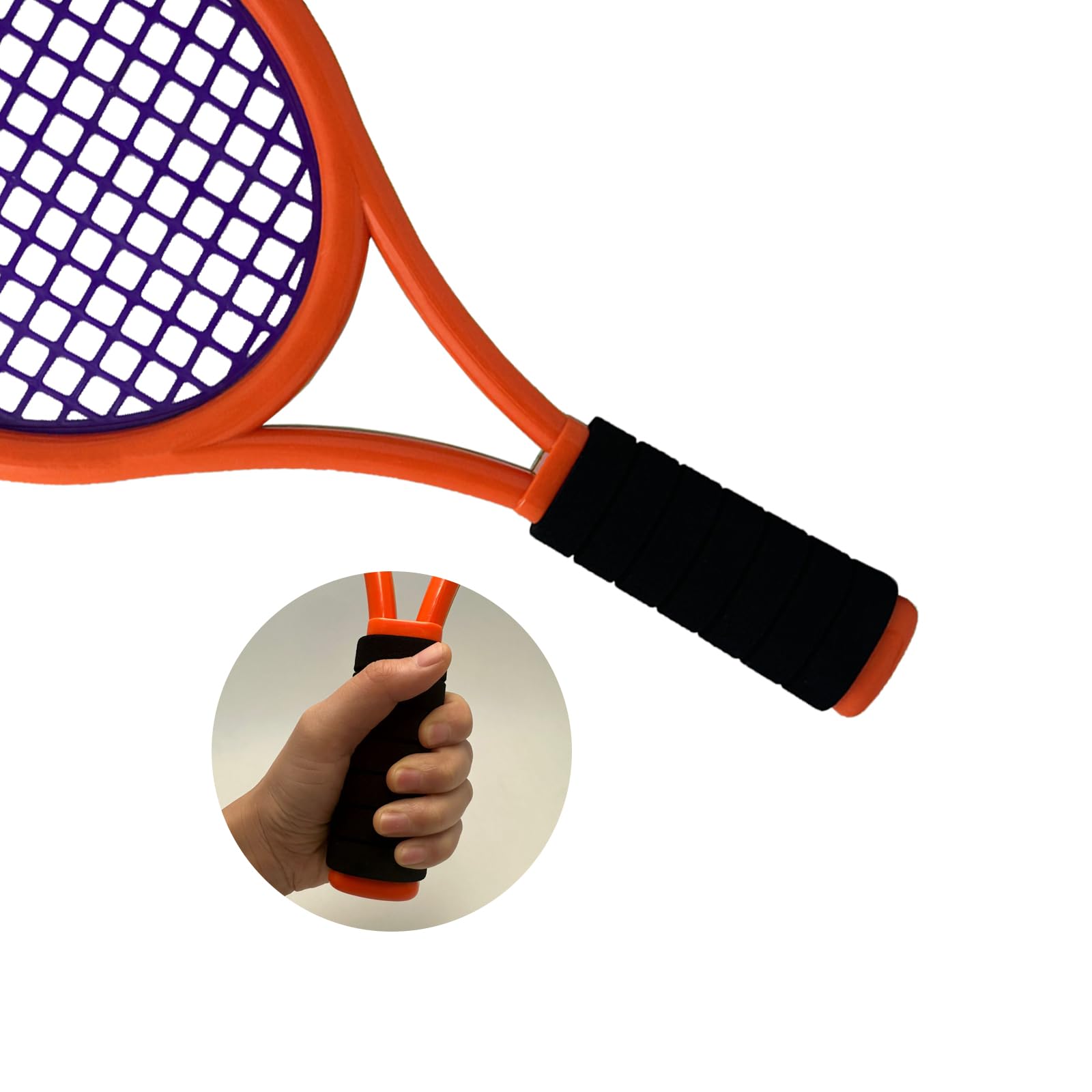 Kids Tennis Racket,17 Inch Plastic Tennis Racket with 2 Soft Balls,2 Tennis Balls and 4 Shuttlecocks for Kid,Toddler Outdoor/Indoor Sport Play - Tennis Mindset