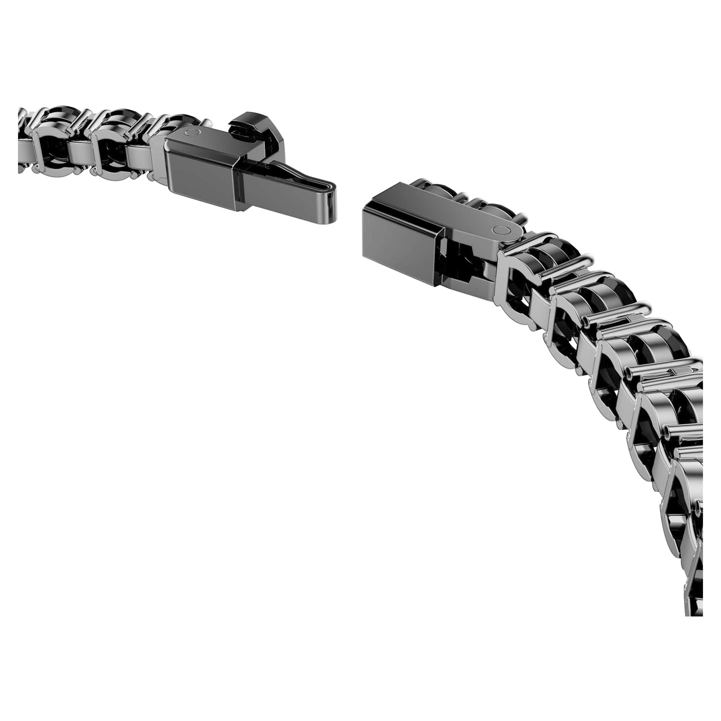 Swarovski Matrix Tennis Bracelet, Round Cut Crystals, Pink, Blue, Black, Clear, Rhodium, Gold-Tone and Rose Gold-Tone Finishes
