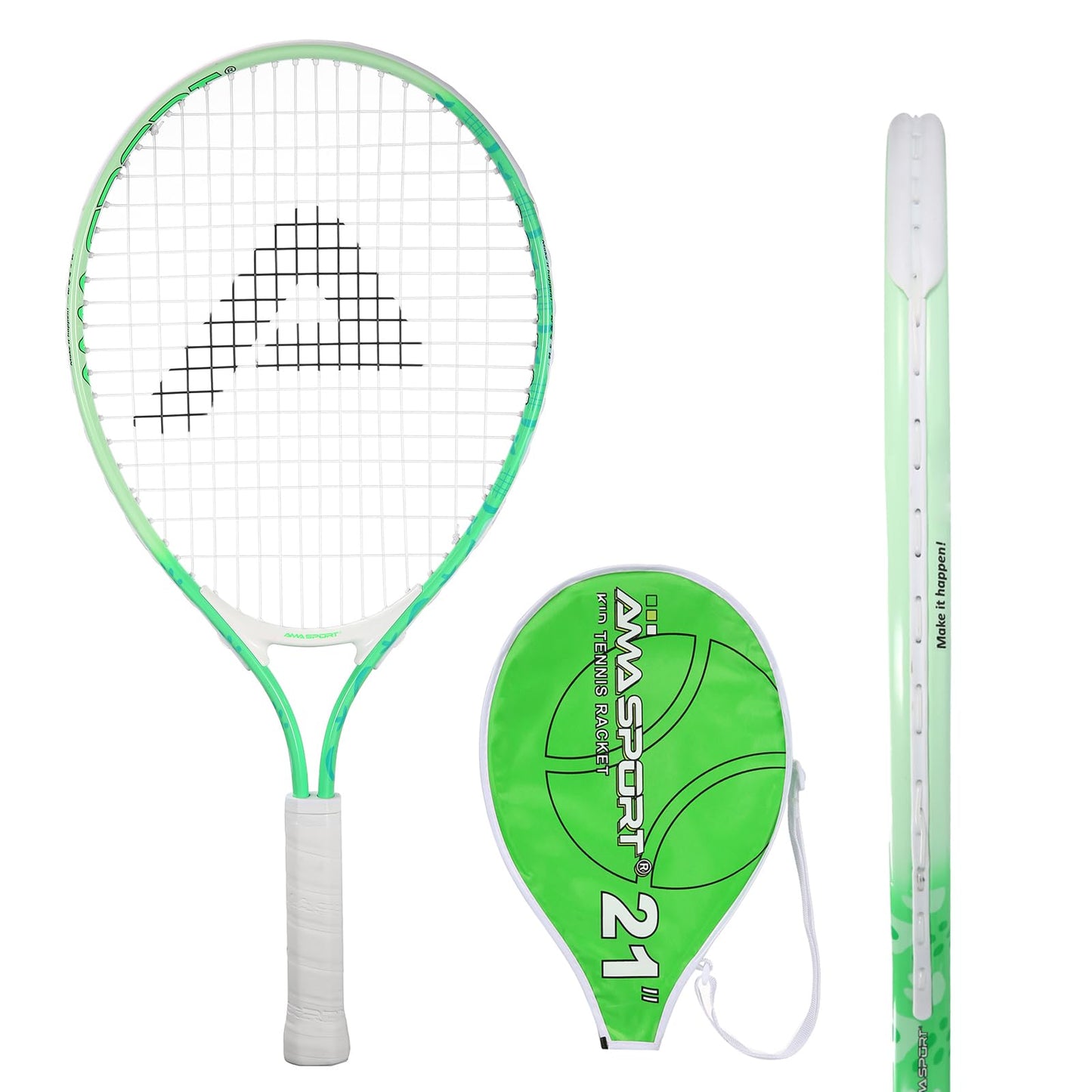AMA SPORT Kids Tennis Racket for Junior Toddlers Starter Kit 17-25" Tennis Racquet for Girls and Boys with 420D Nylon Shoulder Strap Bag - Tennis Mindset