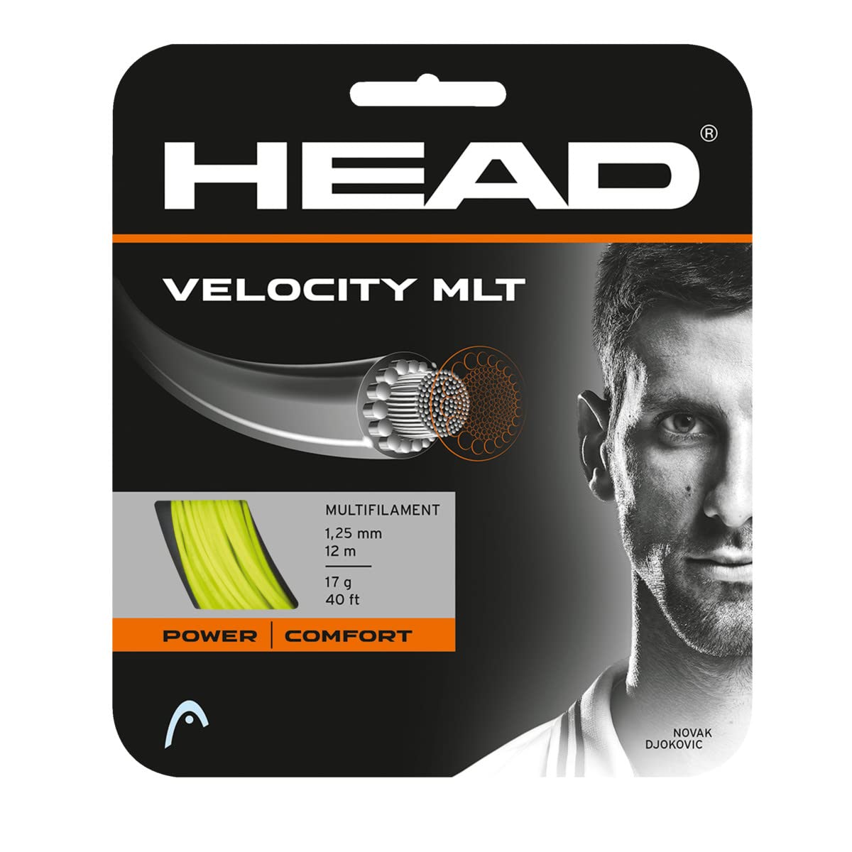 HEAD Velocity MLT Tennis Racket String 40' Set Multifilament Racquet String