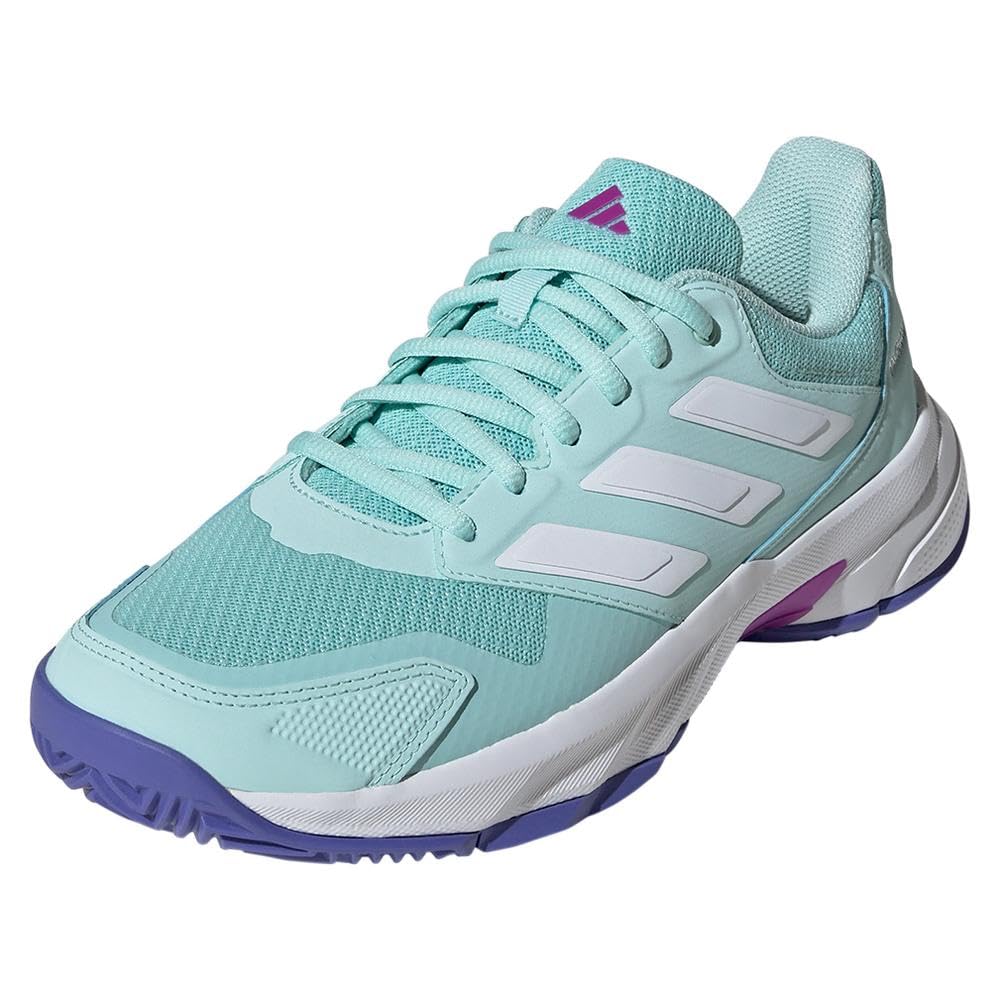 adidas Womens Courtjam Control 3 Tennis Sneakers Shoes - White