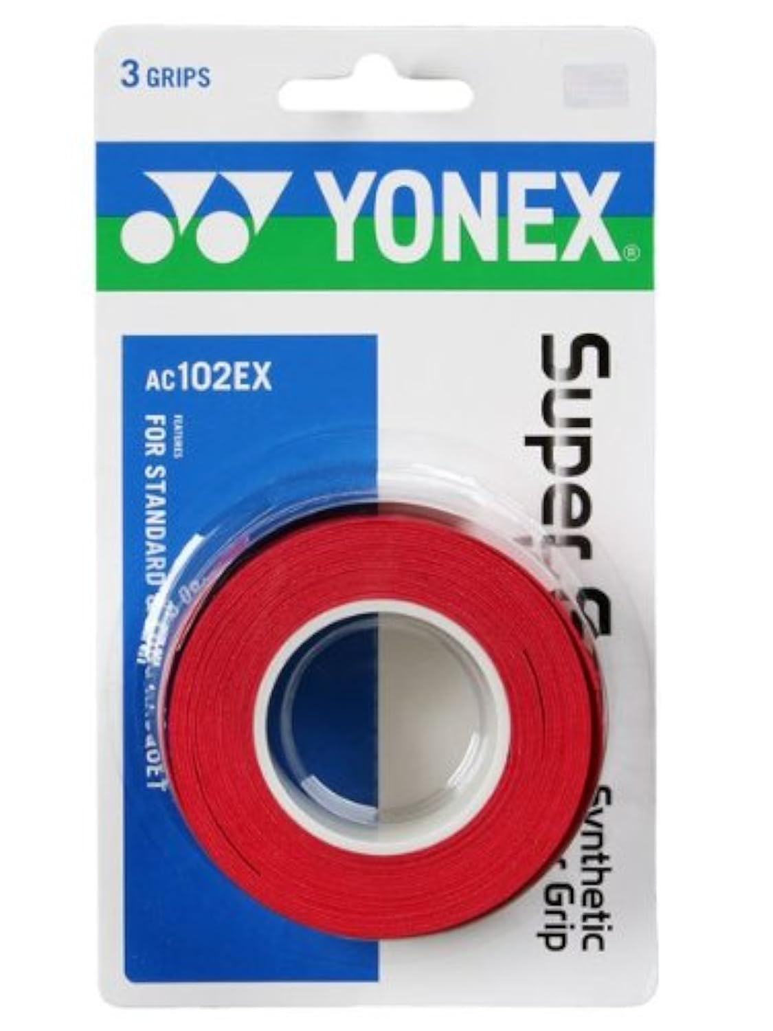 Yonex Overgrip Super GRAP 3 Pack - Tennis, Badminton, Squash - Choice of Colors