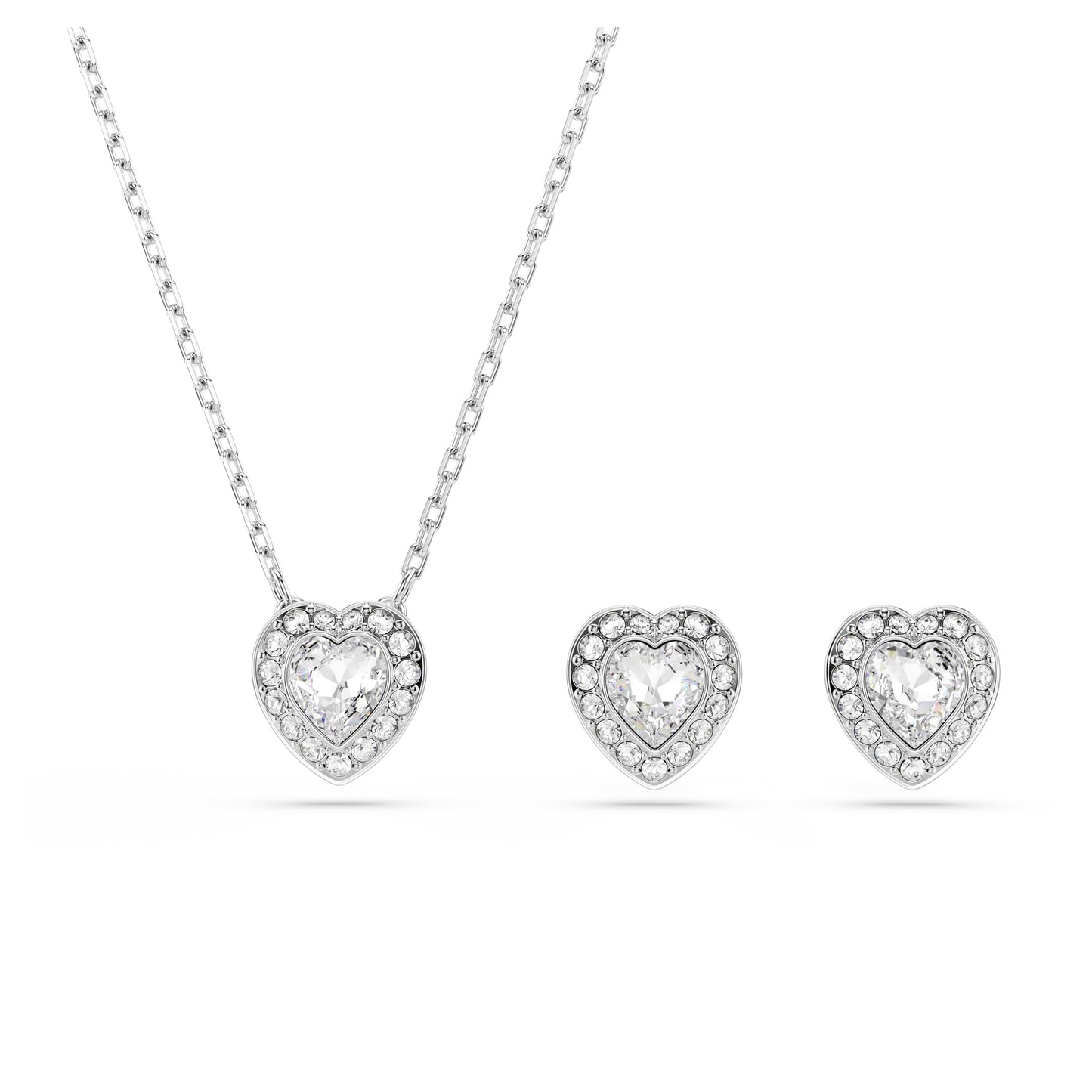 Swarovski Ariana Grande Collection, Clear Crystal & Pearls, Rhodium Finish, Necklaces, Earrings and Bracelets - Tennis Mindset