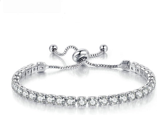 Tennis Bracelets, Tennis Bracelets for Women (Silver/Rose Glod/Green) - Tennis Mindset