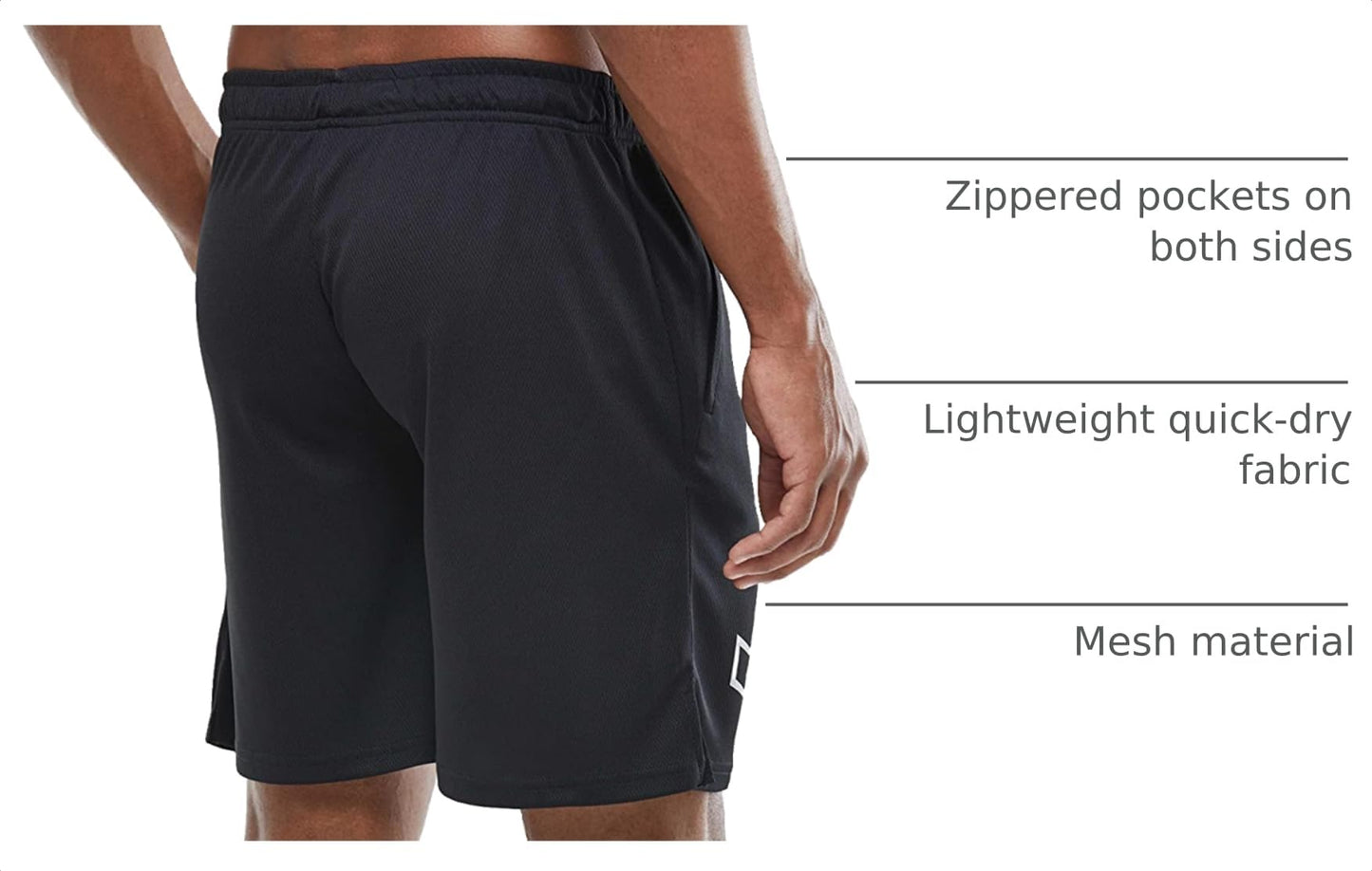 G Gradual Men's 7" Workout Running Shorts Quick Dry Lightweight Gym Shorts with Zip Pockets - Tennis Mindset