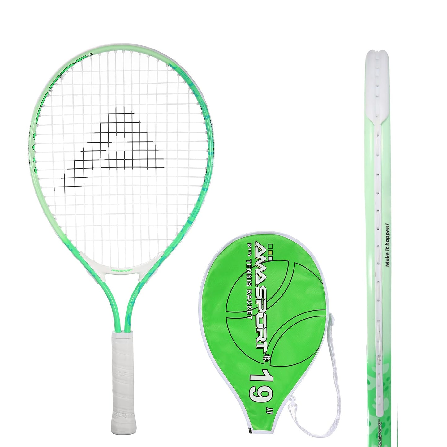 AMA SPORT Kids Tennis Racket for Junior Toddlers Starter Kit 17-25" Tennis Racquet for Girls and Boys with 420D Nylon Shoulder Strap Bag - Tennis Mindset