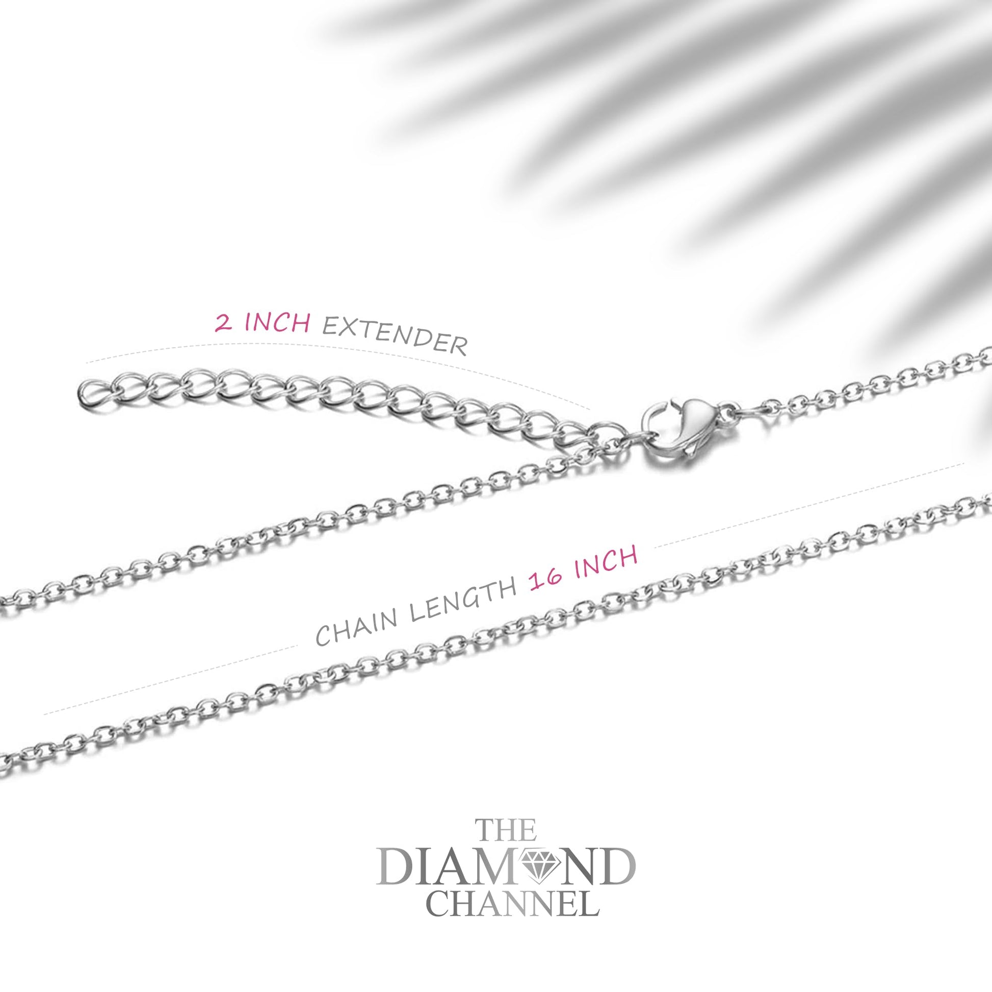 The Diamond Channel Certified LAB GROWN 0.25-4.00ct Diamond Necklace for Women, 14 Karat Solid Gold 4-Prong Necklace, Gold Diamond Necklace For Women(16 + 2 Inch Extender) - Tennis Mindset