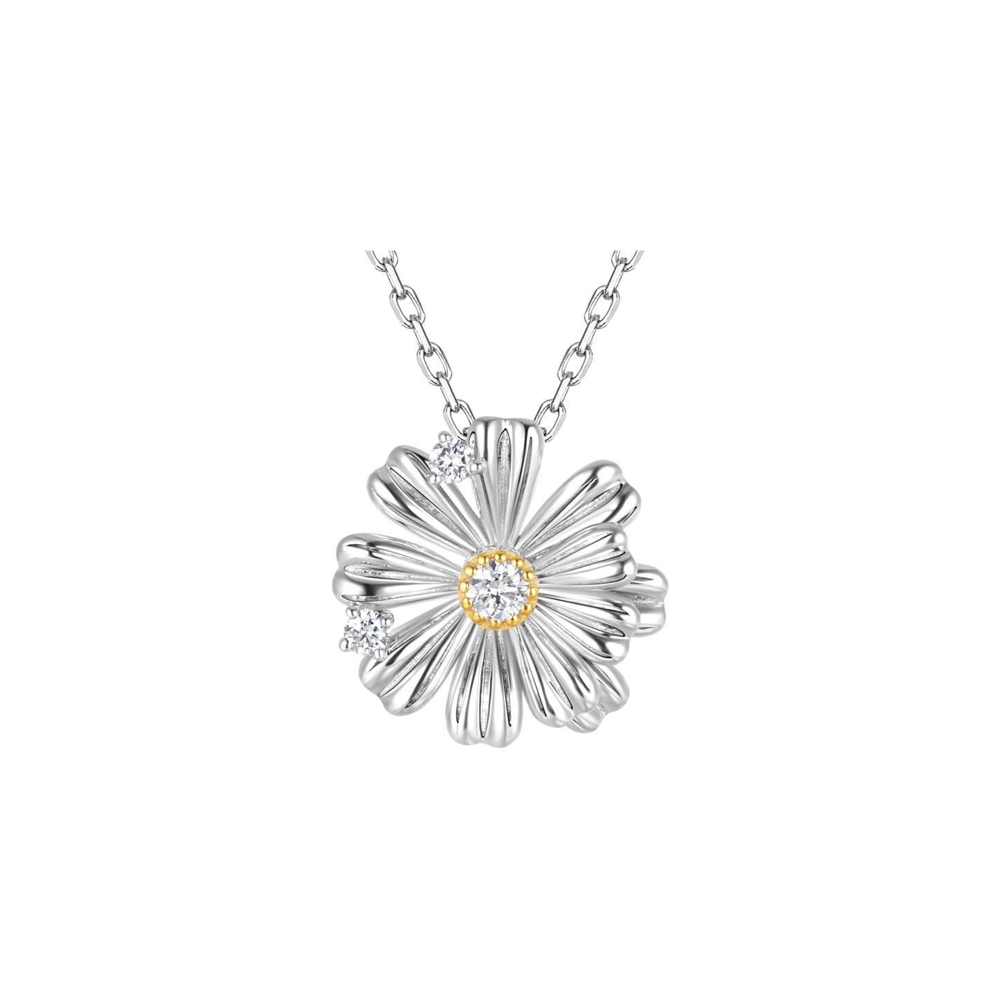 Sterling Silver Lab Grown Diamond Necklace for Women, 18 inch - Tennis Mindset