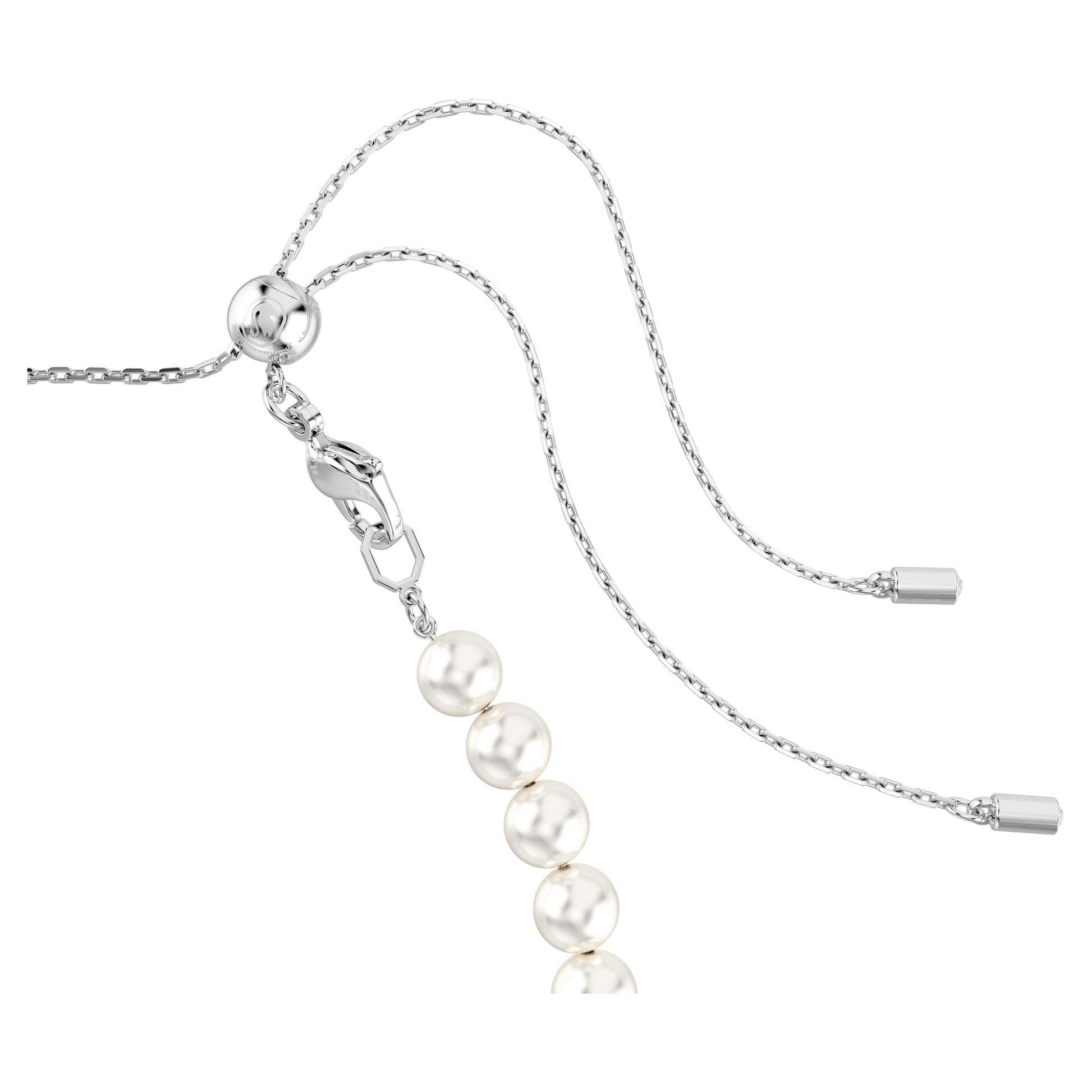 Swarovski Ariana Grande Collection, Clear Crystal & Pearls, Rhodium Finish, Necklaces, Earrings and Bracelets - Tennis Mindset